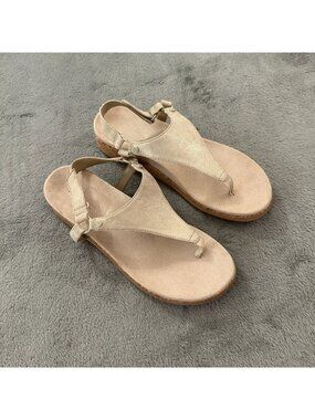 Vionic Kirra II Sandals Gold Women's size 9.5 Shoes Comfort